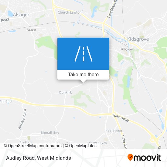 Audley Road map