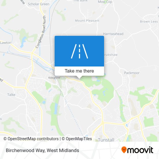 Birchenwood Way map