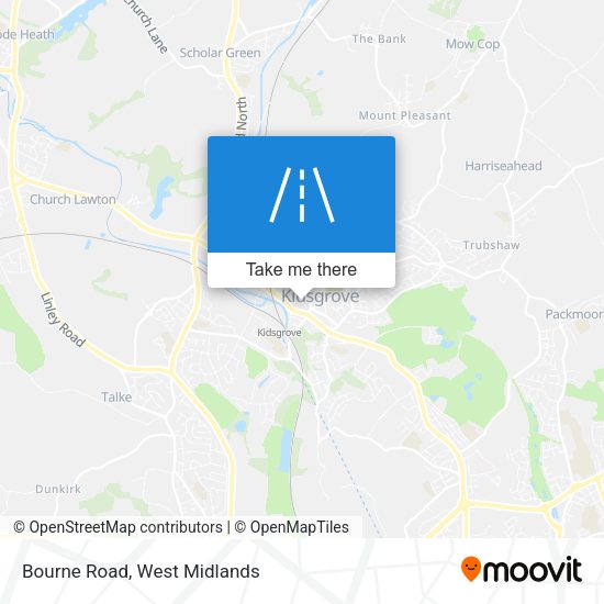 Bourne Road map