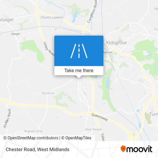 Chester Road map
