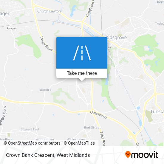 Crown Bank Crescent map