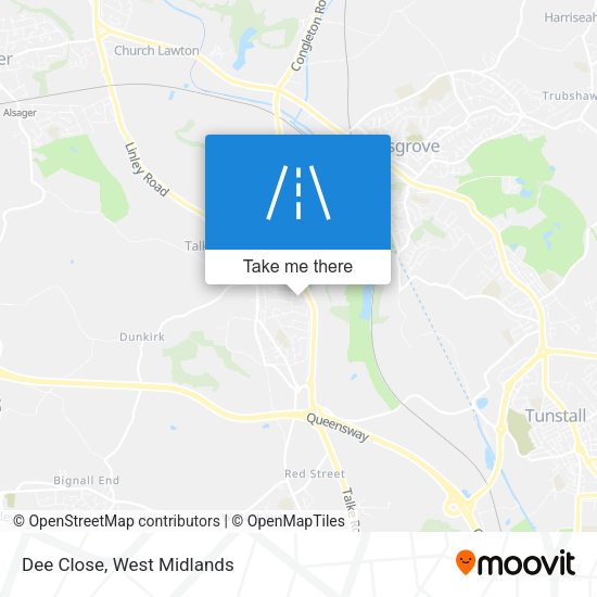 Dee Close map