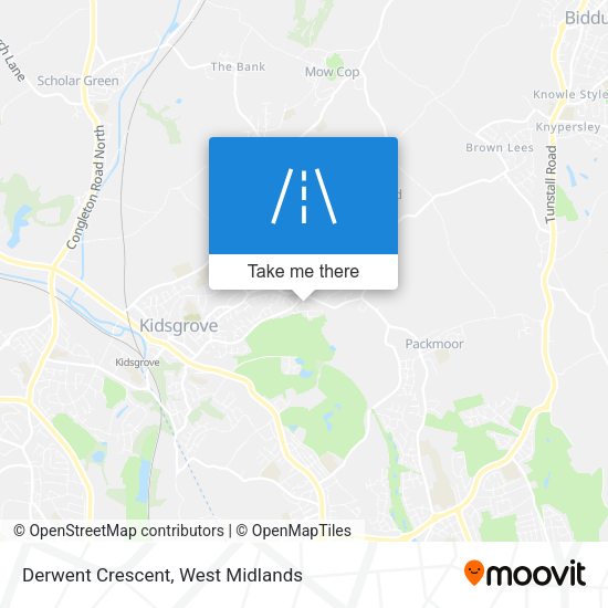 Derwent Crescent map
