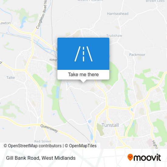 Gill Bank Road map