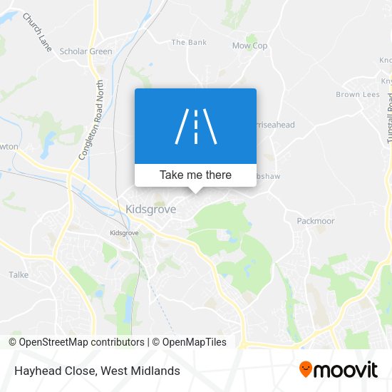 Hayhead Close map