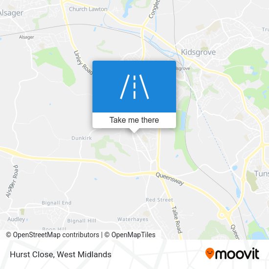 Hurst Close map