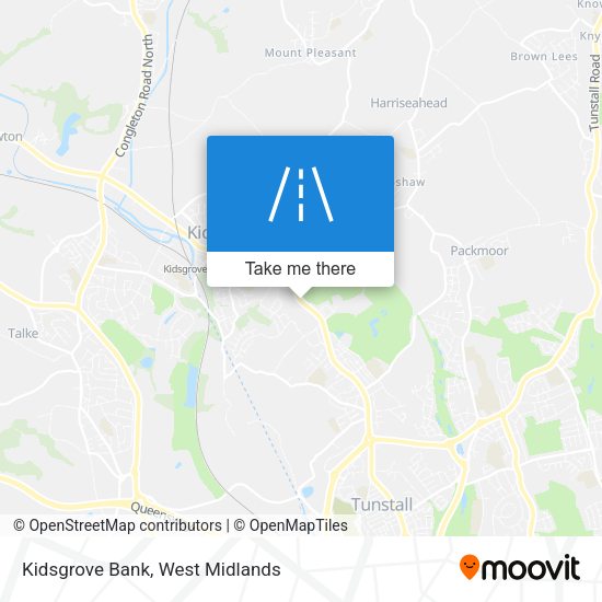 Kidsgrove Bank map