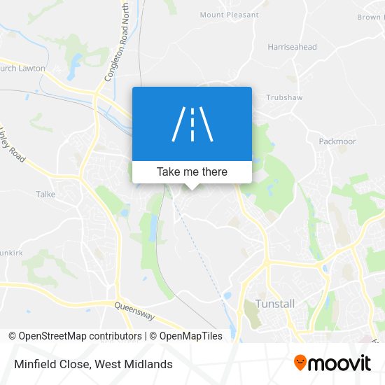 Minfield Close map
