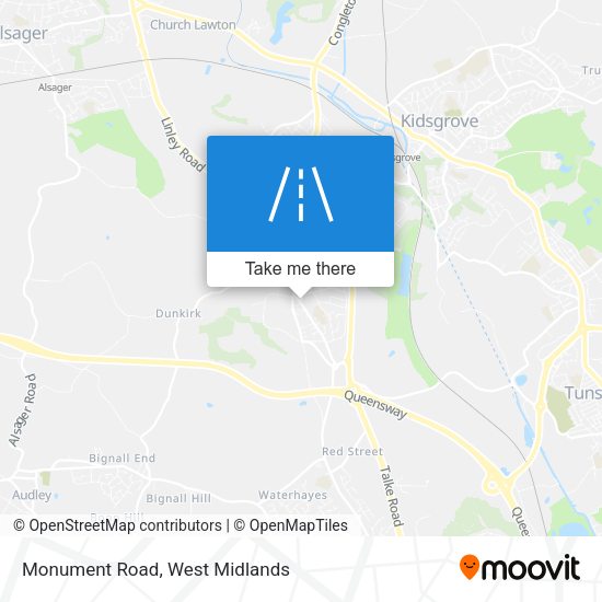 Monument Road map