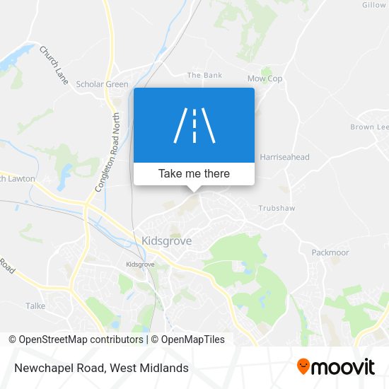 Newchapel Road map