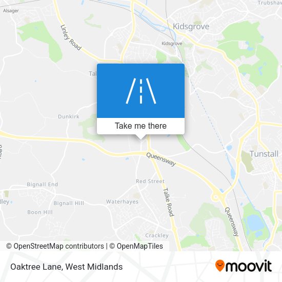 Oaktree Lane map