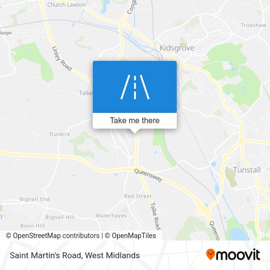 Saint Martin's Road map