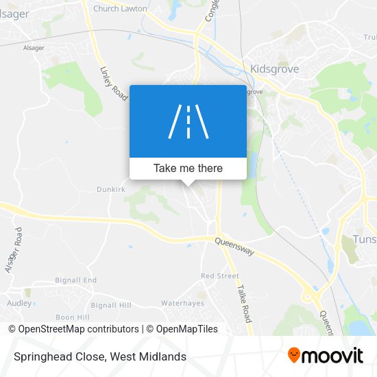 Springhead Close map