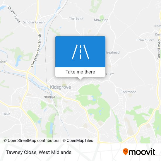 Tawney Close map