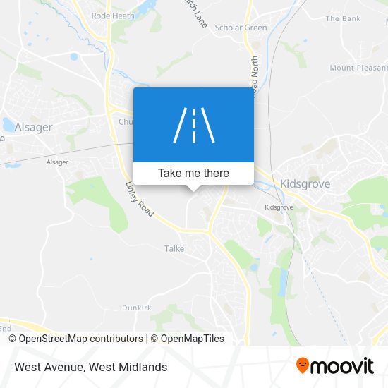 West Avenue map