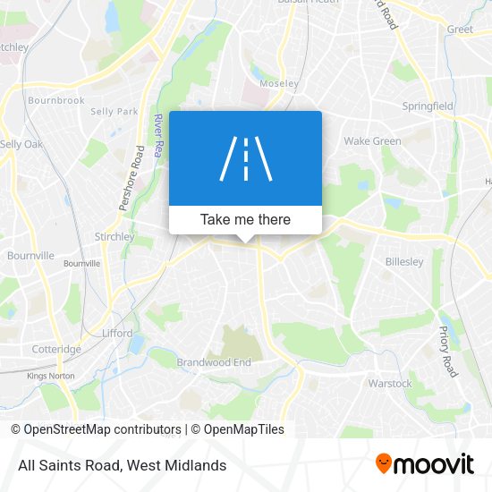 All Saints Road map