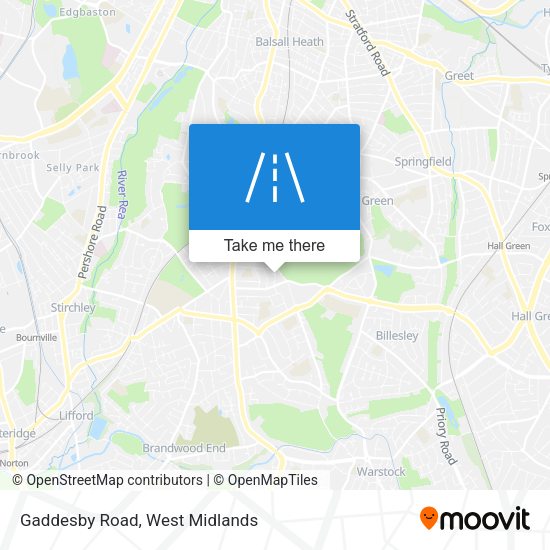 Gaddesby Road map