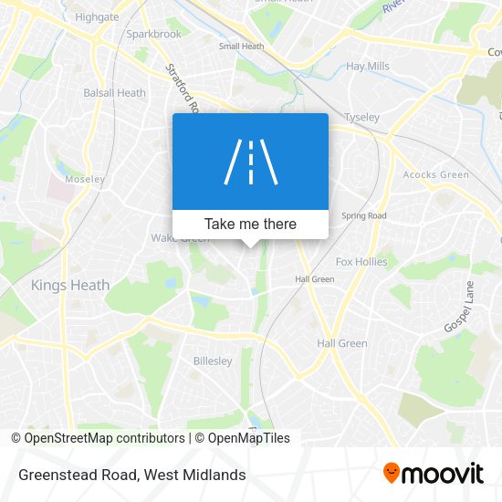 Greenstead Road map