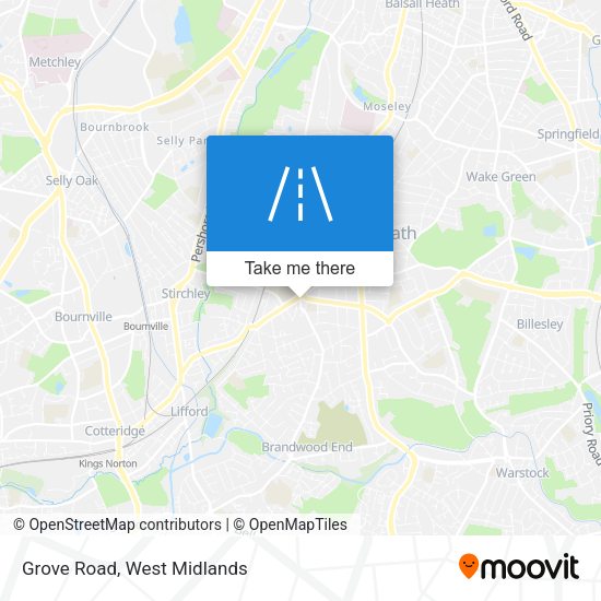Grove Road map