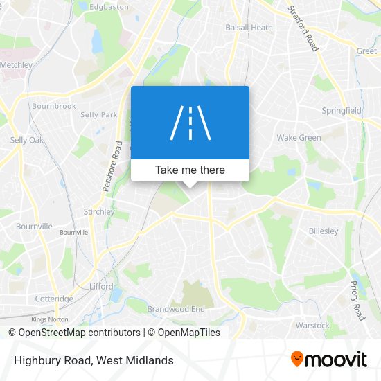 Highbury Road map