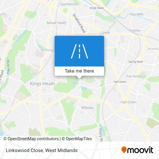 Linkswood Close map