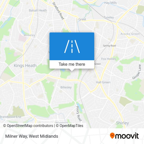 Milner Way map