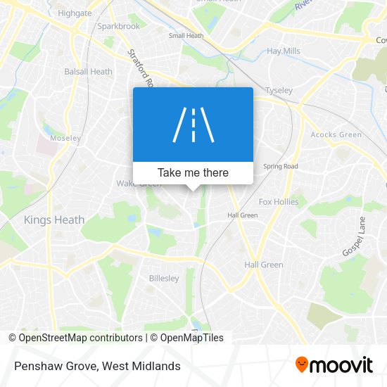 Penshaw Grove map
