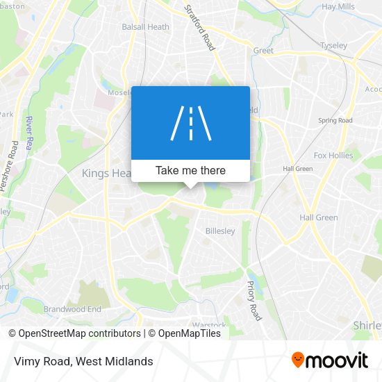 Vimy Road map
