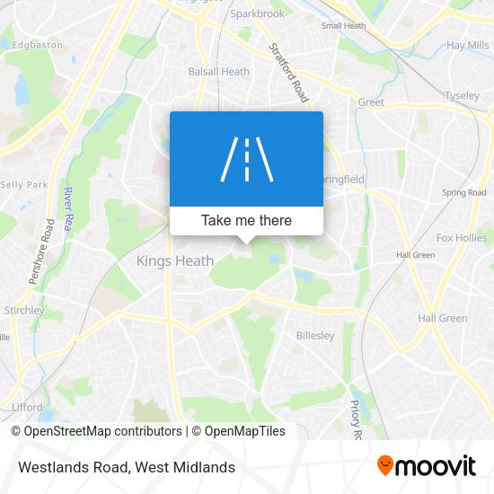 Westlands Road map
