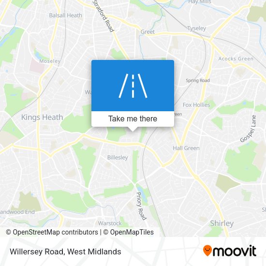 Willersey Road map