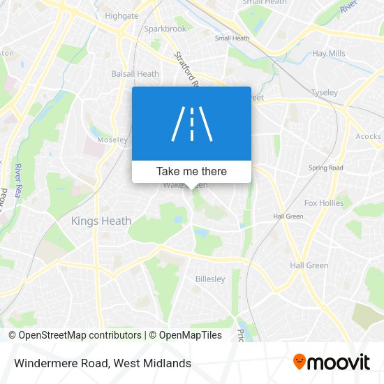 Windermere Road map