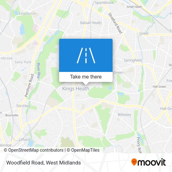 Woodfield Road map