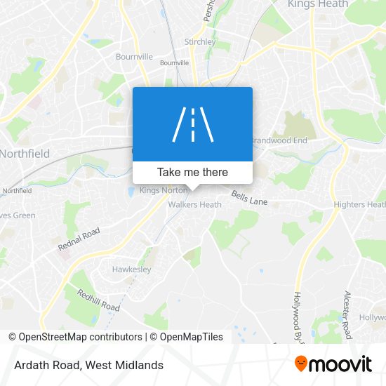 Ardath Road map