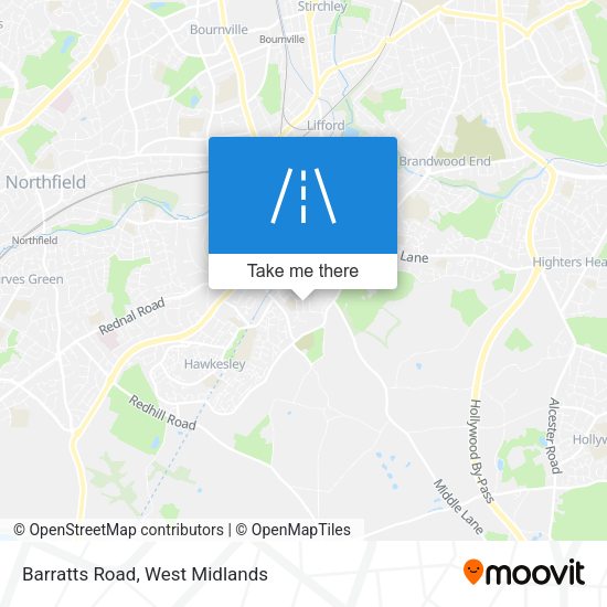 Barratts Road map