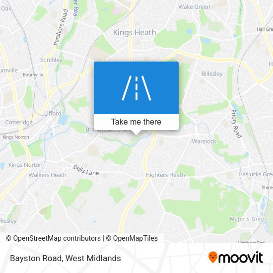Bayston Road map