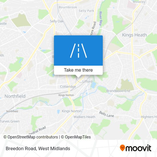 Breedon Road map