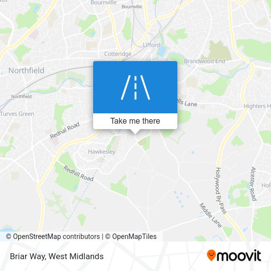 Briar Way map