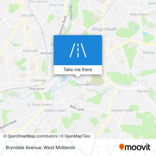 Bryndale Avenue map