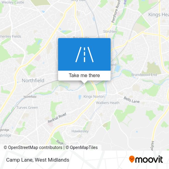Camp Lane map