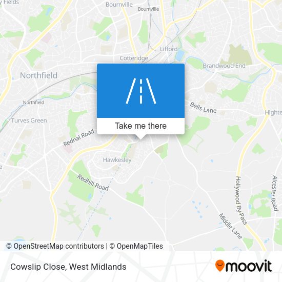 Cowslip Close map