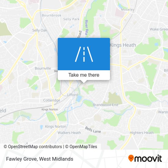 Fawley Grove map