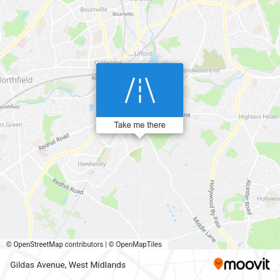 Gildas Avenue map