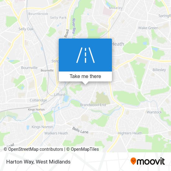 Harton Way map