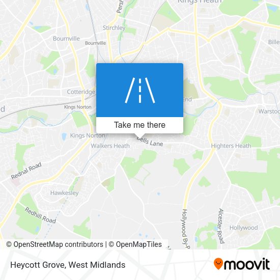 Heycott Grove map