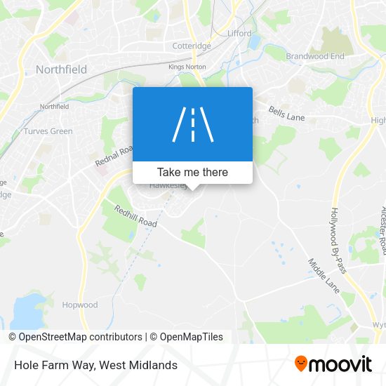 Hole Farm Way map