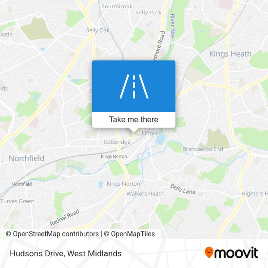 Hudsons Drive map