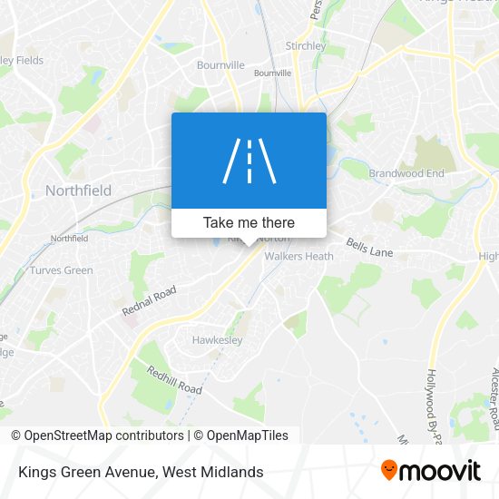 Kings Green Avenue map