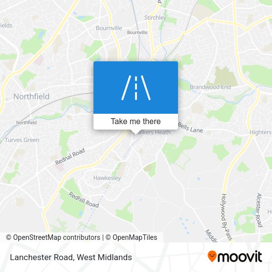 Lanchester Road map