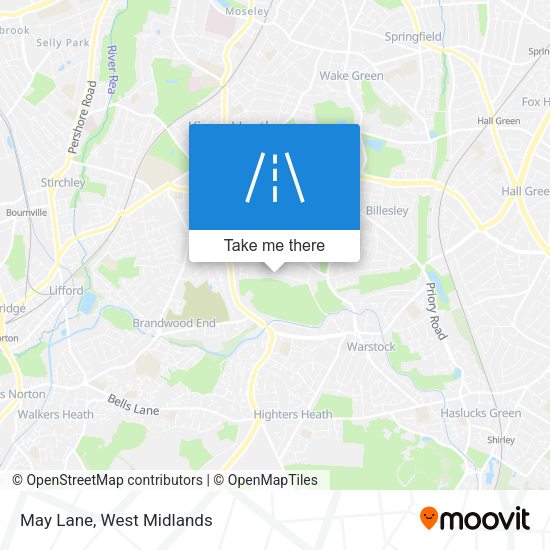 May Lane map