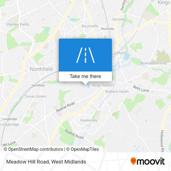 Meadow Hill Road map